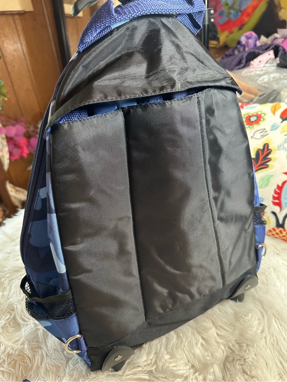 M-88 • Blue Camouflage Rolling Backpack - Picture 7 of 15